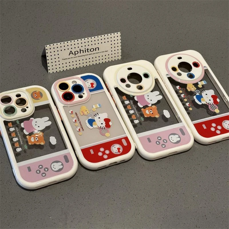 菲兔游戏机适用OPPORENO13手机壳reno12/11奶油透明FINDX8套K12x