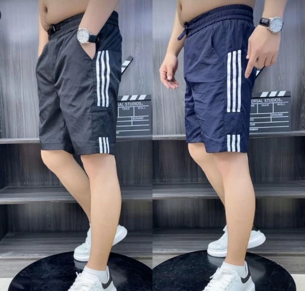 2024春夏新款时尚运动裤子男士潮流卫裤百搭弹力牛奶丝薄款休闲裤