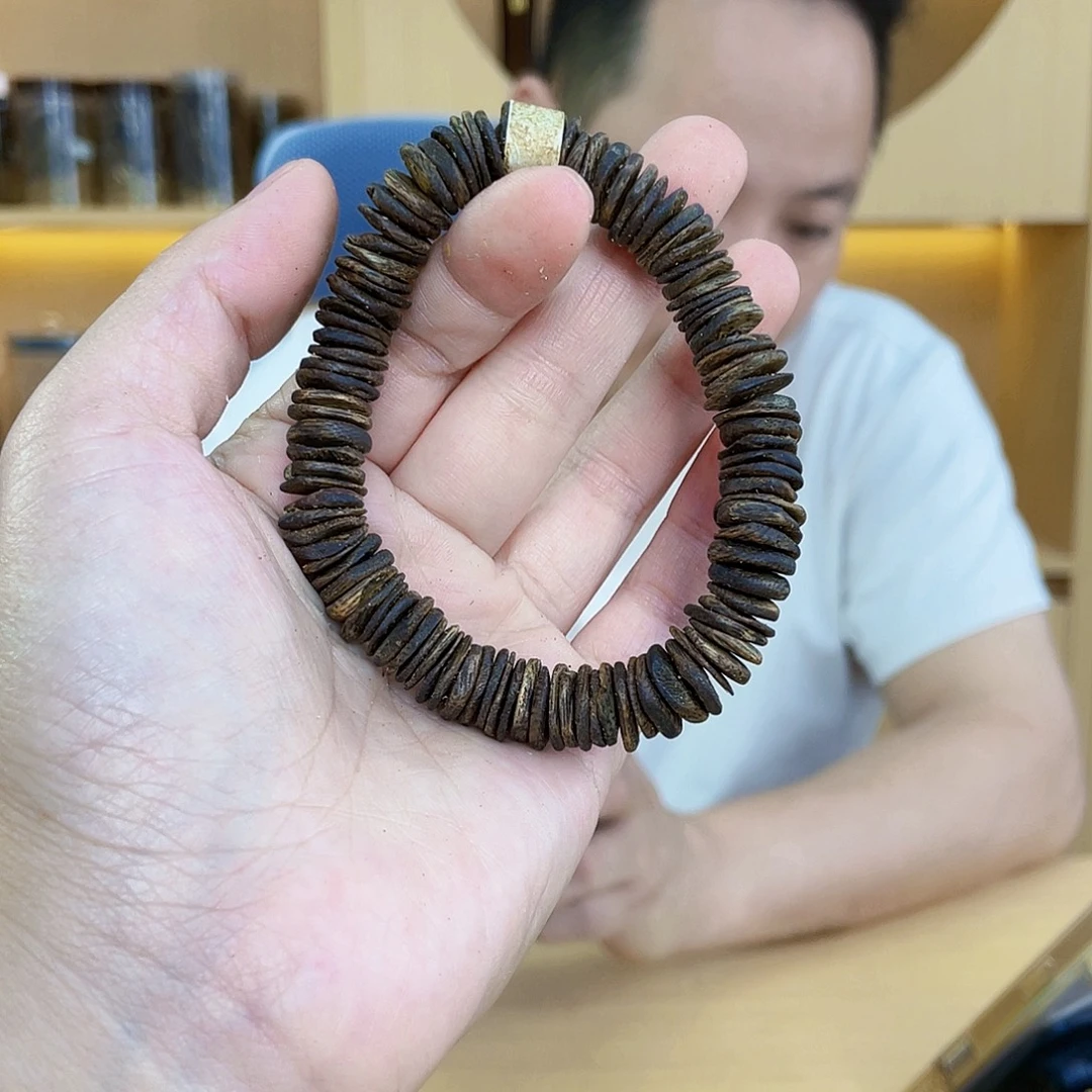 沉香碎屑沉香棋楠沉水片珠单圈1.1/14克多样性发一