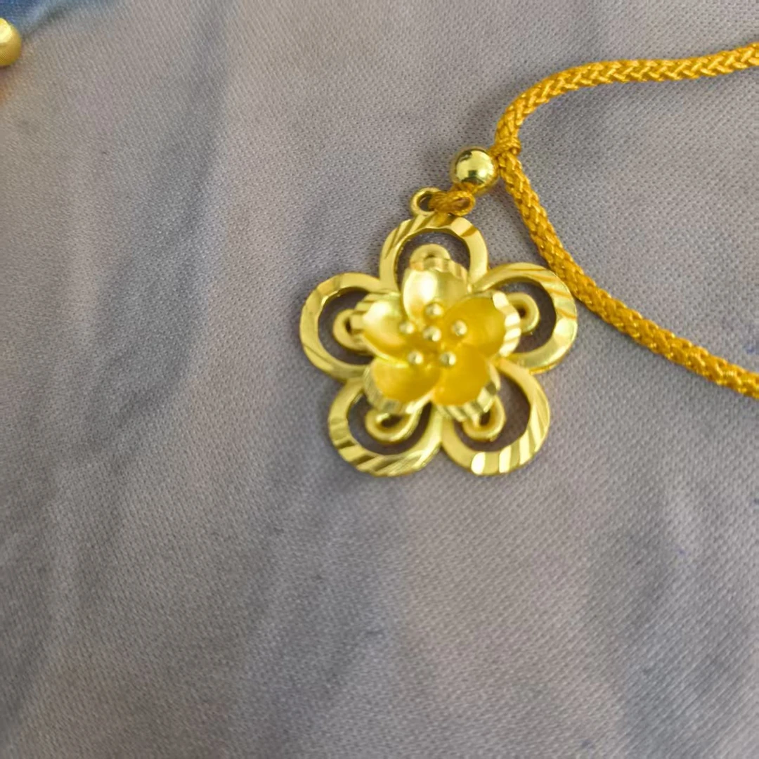 纯箔轻奢时尚大花吊坠s10302