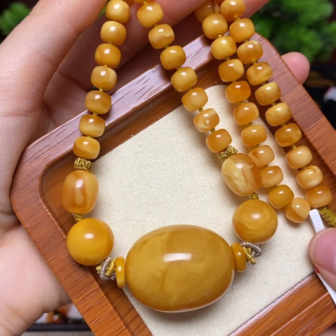 【闪购商品】蜜蜡颈饰未镶嵌项链