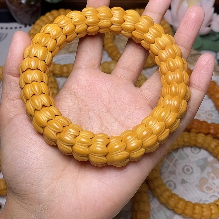 猴头核桃吊坠莲花1617