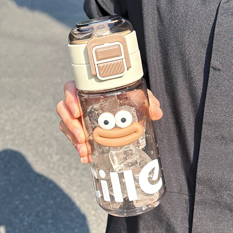 希乐tirtan水杯女吸管杯高颜值随手杯中小学生防摔耐高温塑料杯子