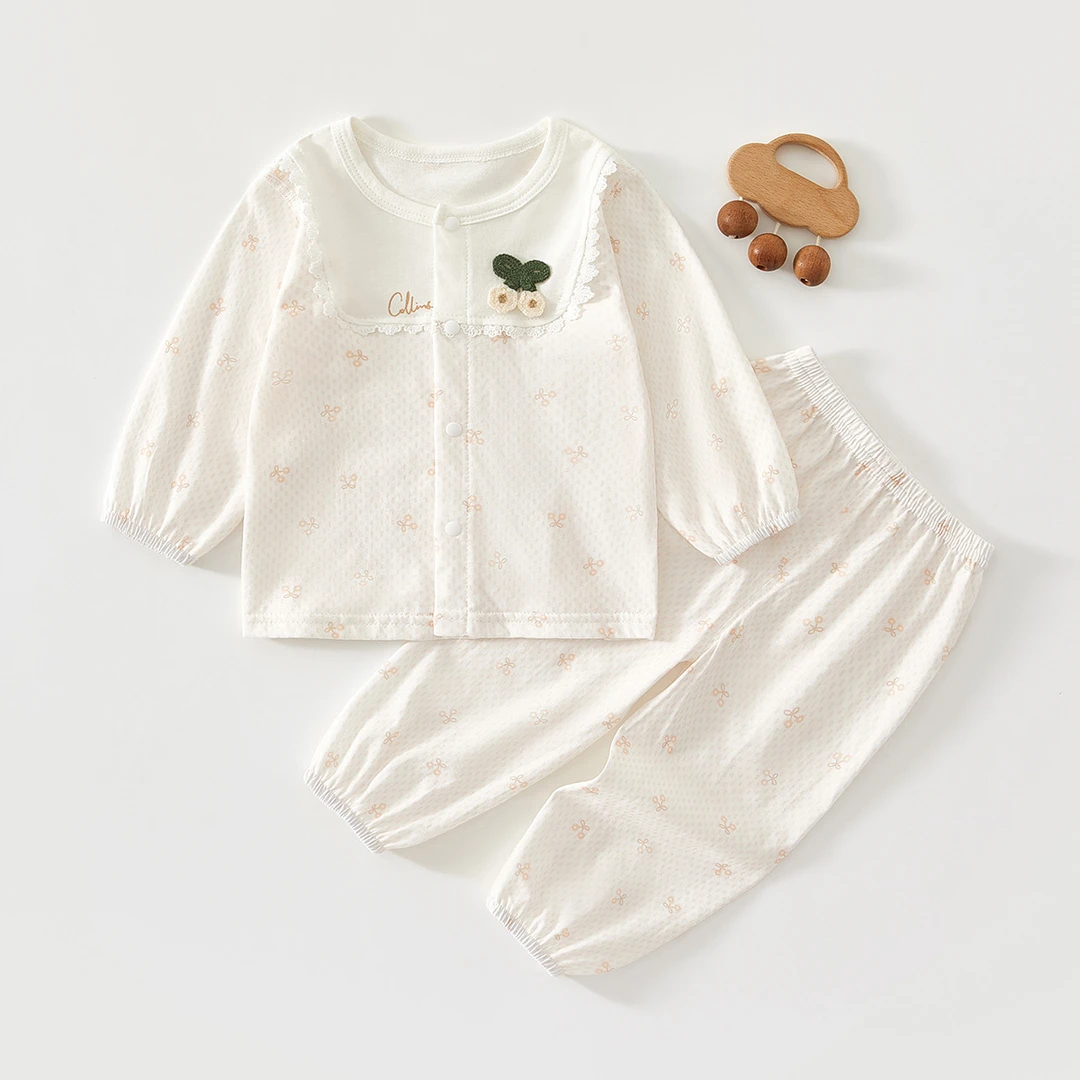 宝宝衣服夏装儿童a类婴幼儿纯棉服分体套装夏季薄款婴儿分体衣春