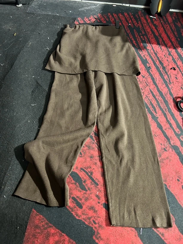 休闲裤 针织假两件