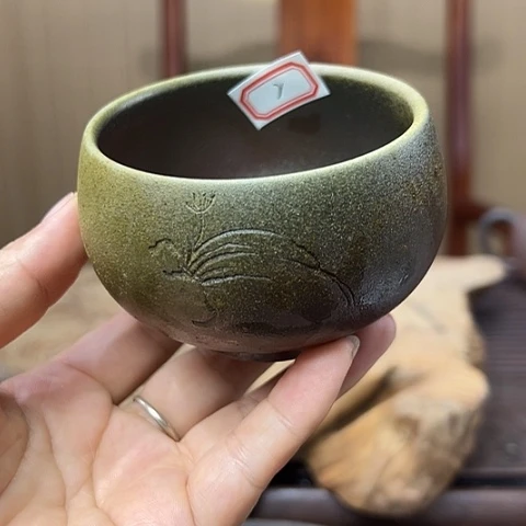 戬谷龙窑柴烧茶杯2