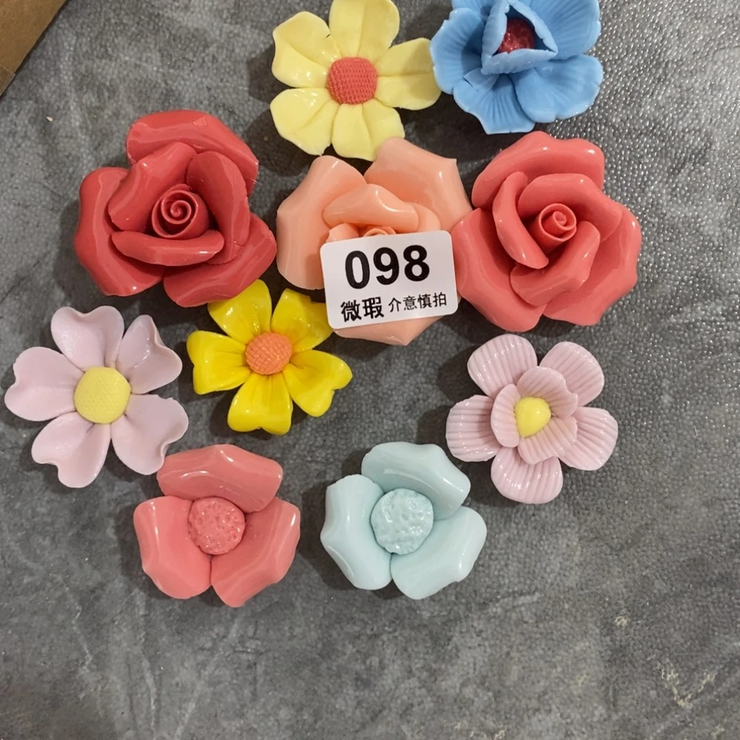 瓷片陶瓷手工花摆件工艺品