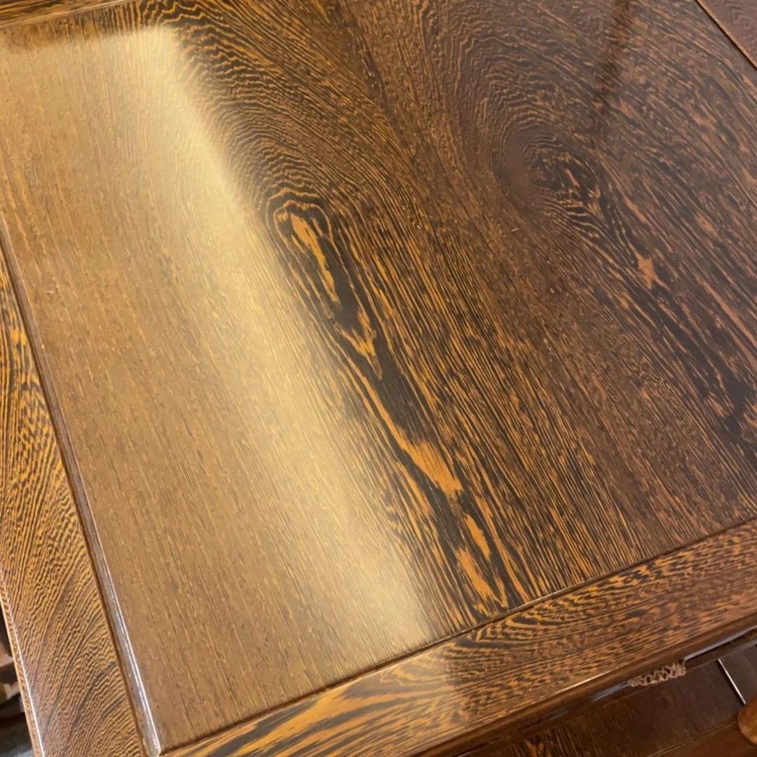 鸡翅木类成套家具红**墨83样品带玻璃五件套