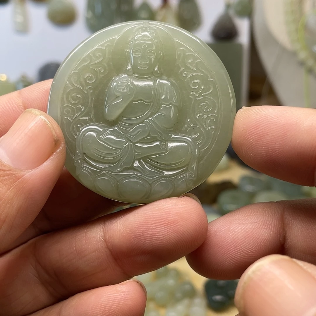 和田玉未镶嵌颈饰