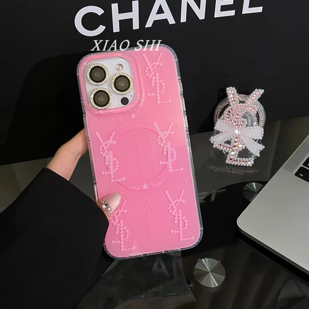 【新四代肤感磁吸】双层玫粉适用苹果17promax手机壳iPhone16/15/14