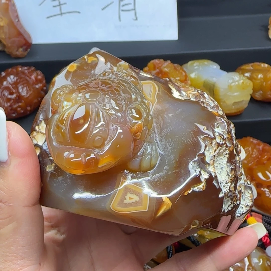 玛瑙/玉髓合金摆件