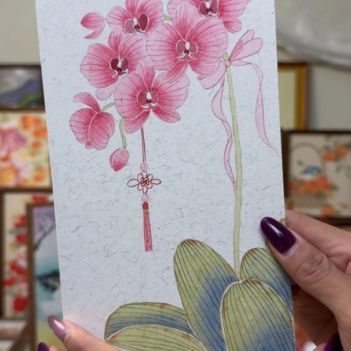 ！***？有机玻璃蝴蝶兰带框