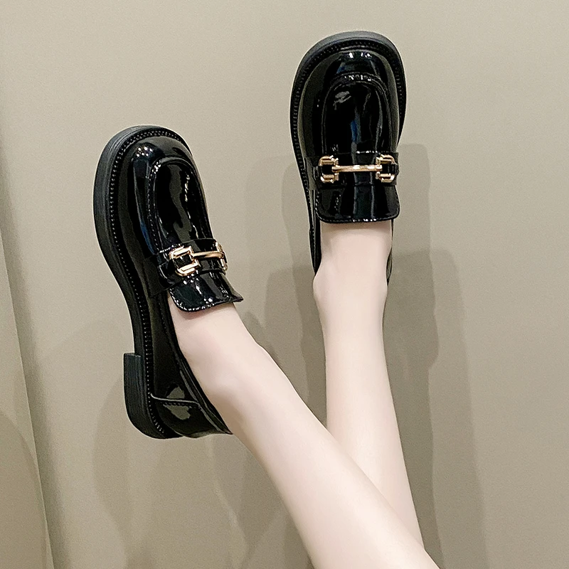 【主播补贴】2025E新款软皮透气防滑底时尚百搭软底乐福鞋666