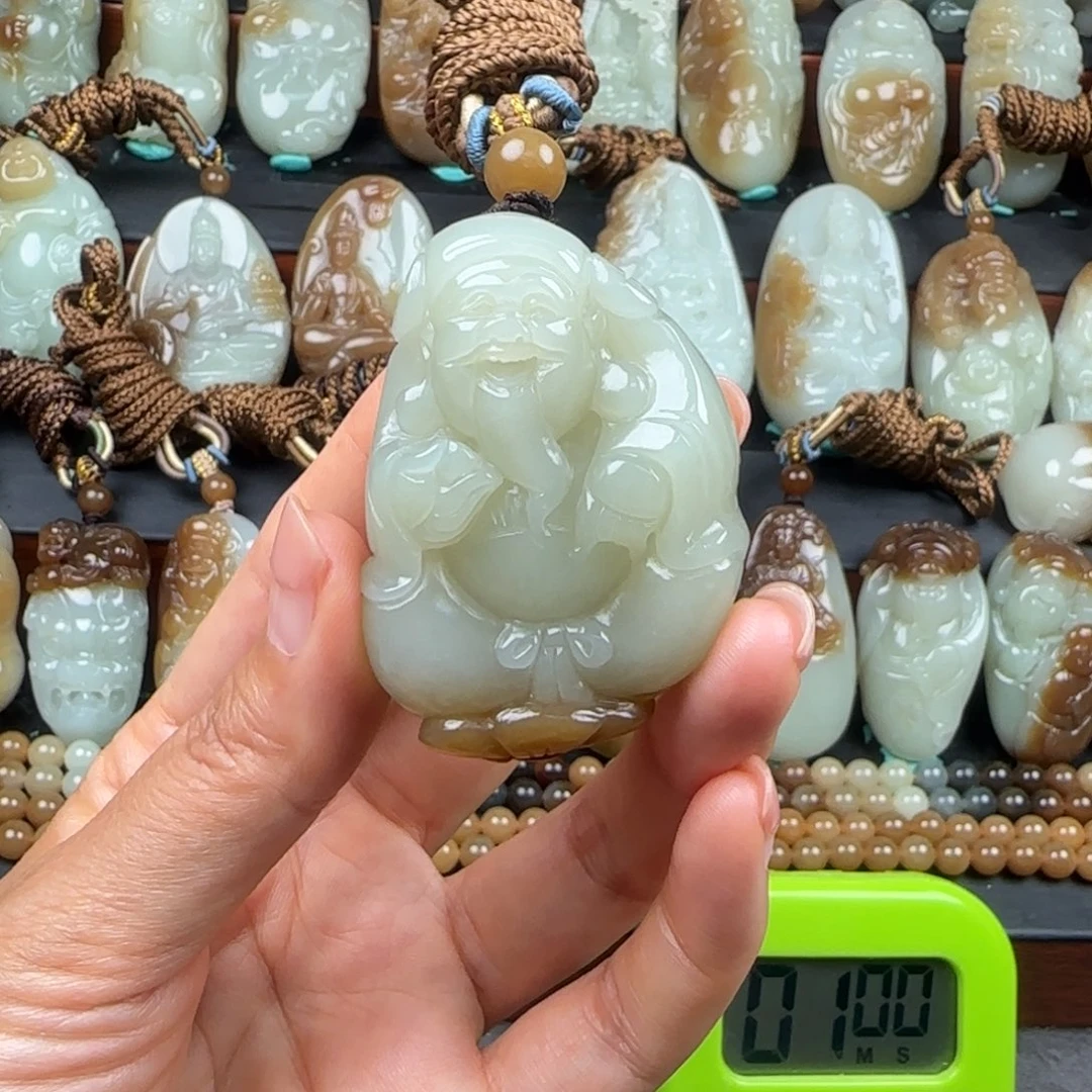 和田玉未镶嵌挂件S