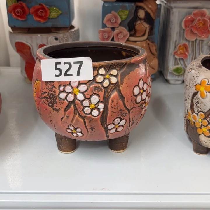 紫砂花盆粗陶材质多肉花盆