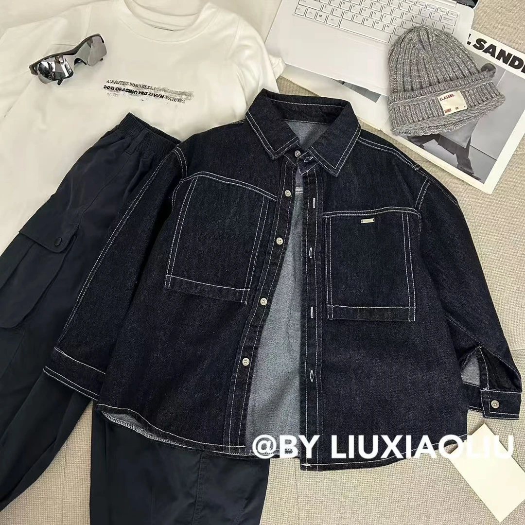 杭州六小六正版BY LIUXIAOLIU秋季儿童牛仔外套17512