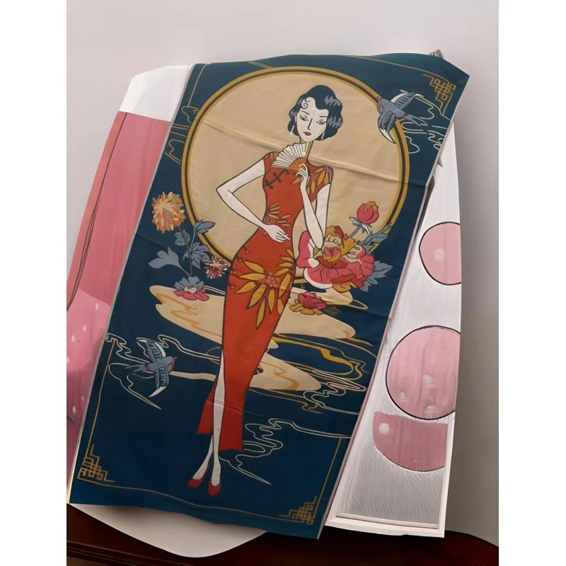 （侍女图）80*150纱布纯棉大浴巾