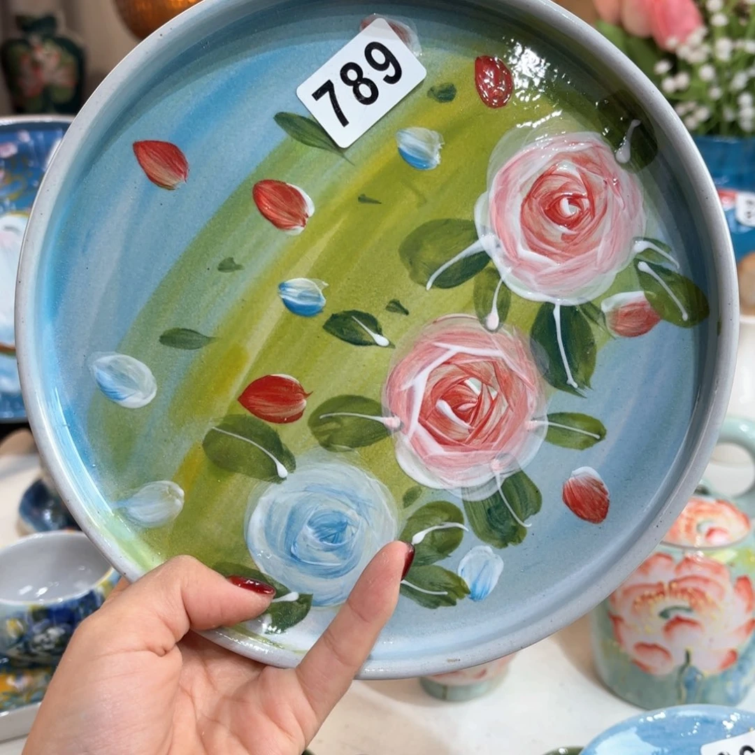 景德镇手绘高温釉下彩陶瓷茶具