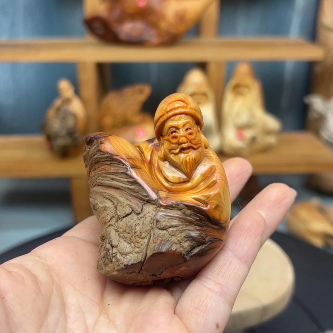 木只****美崖柏木摆件手把件