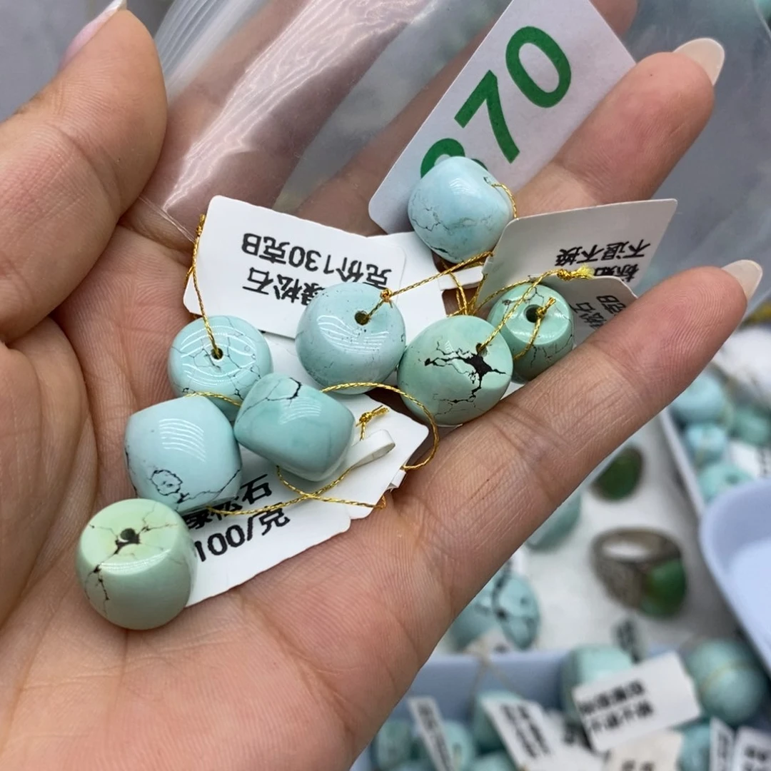 未镶嵌绿松石珠宝奇石柬****玩