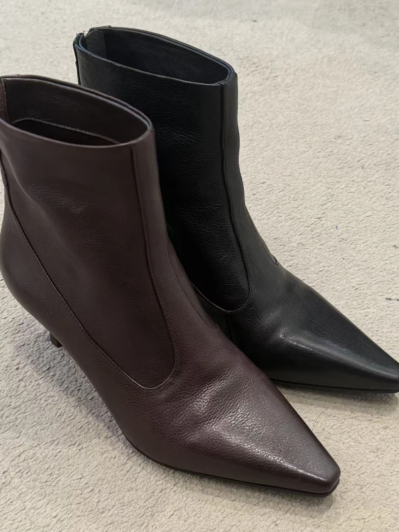 chalan  新款时尚百搭舒适细跟高跟靴A1253Q089