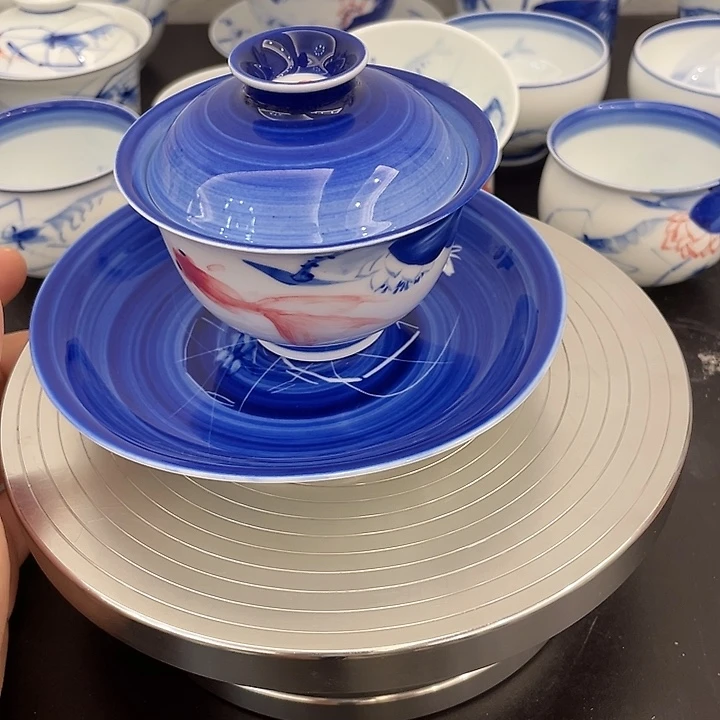 电***脑手工手绘陶瓷作品