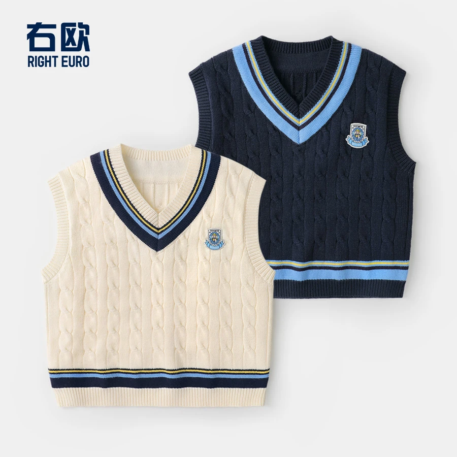 男童针织背心毛衣马甲春装童装宝宝儿童小童春季潮U15714