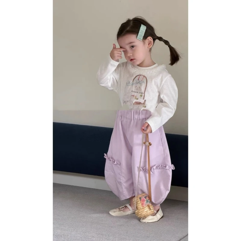 【黎安当当】2025春款印花小兔兔萝卜裤套装-L66157