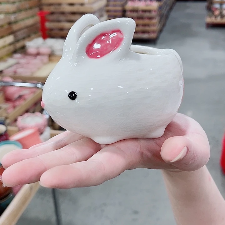 有孔，凑10元包邮陶瓷花盆发货！