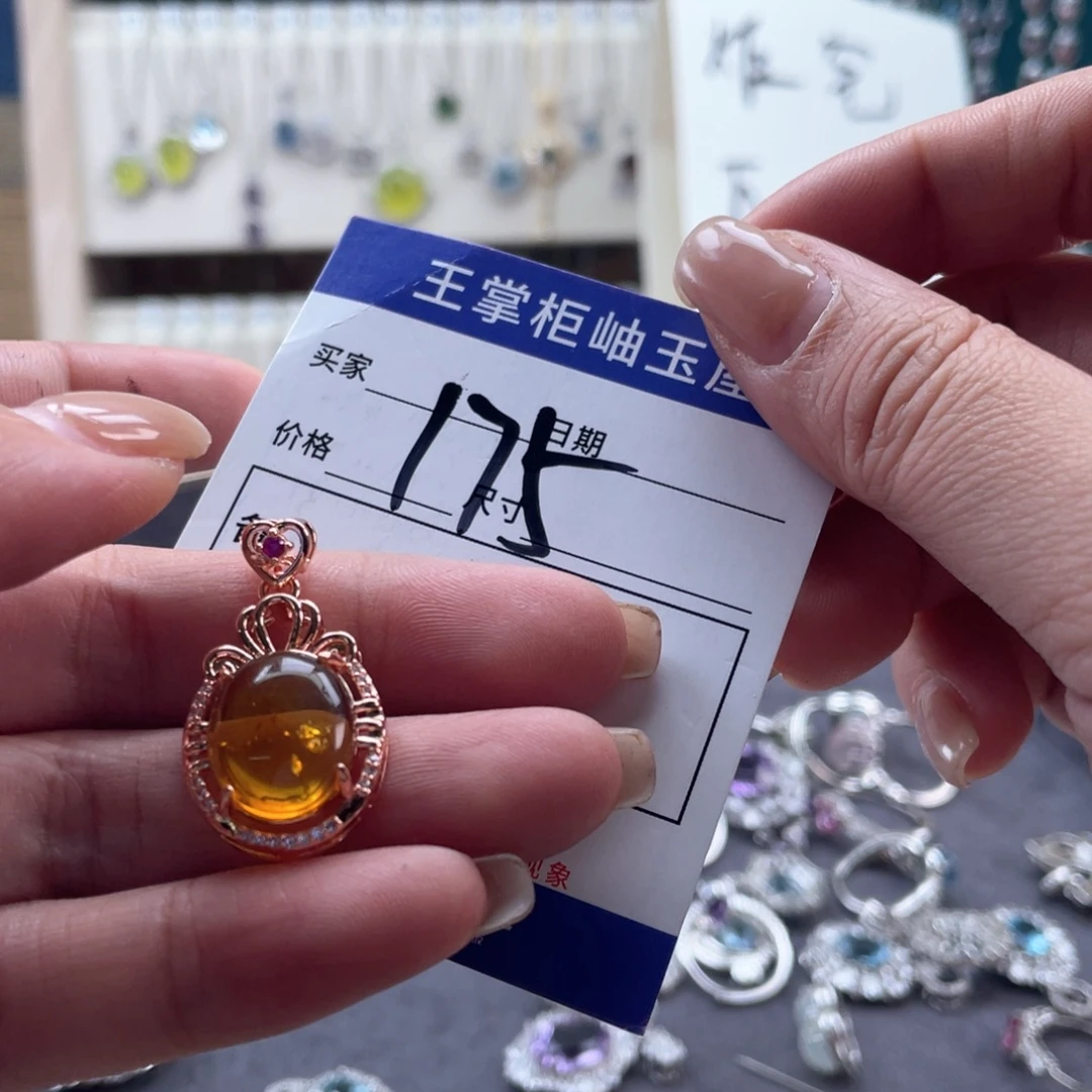 颈饰银S925镶嵌紫晶