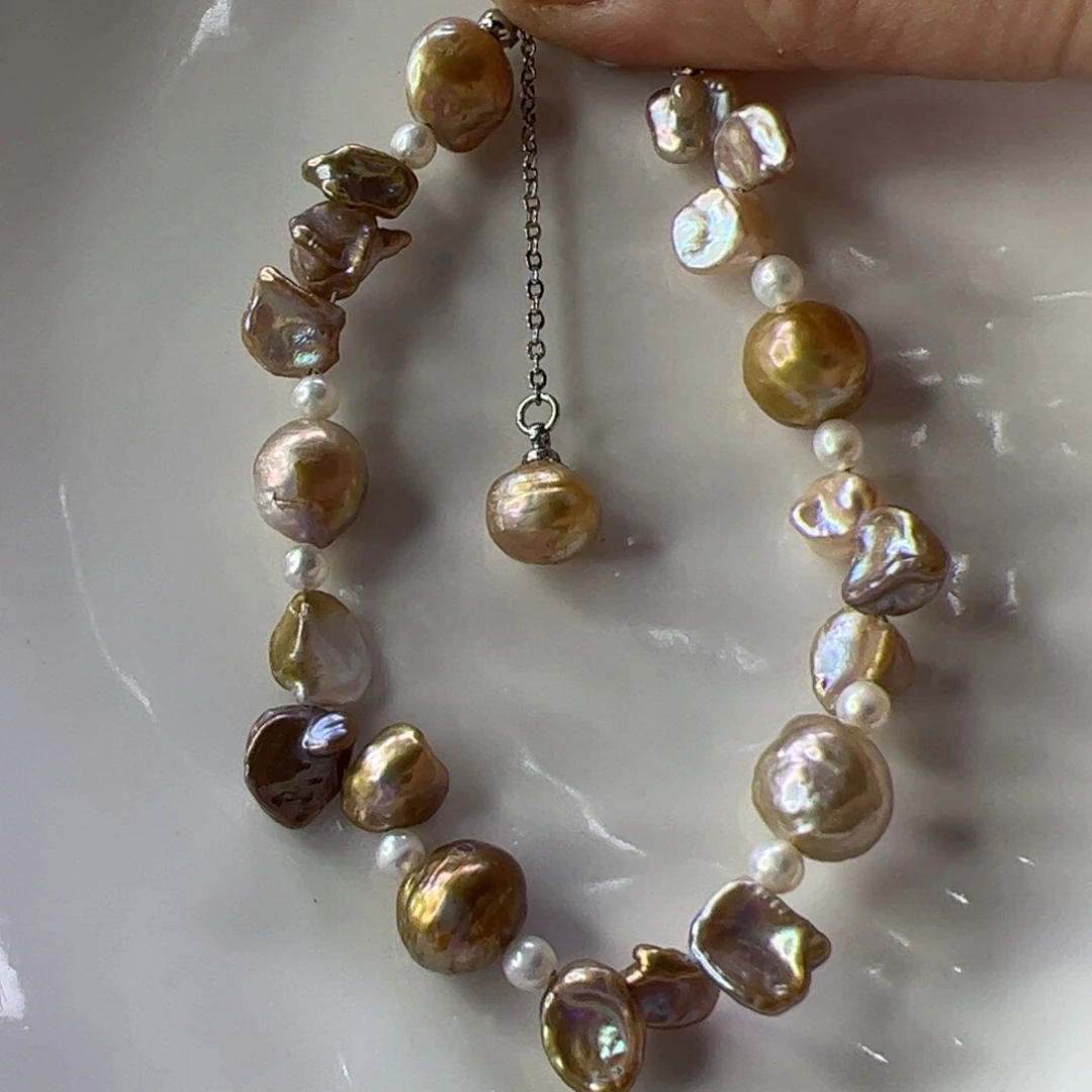 合金淡水珍珠手绳536