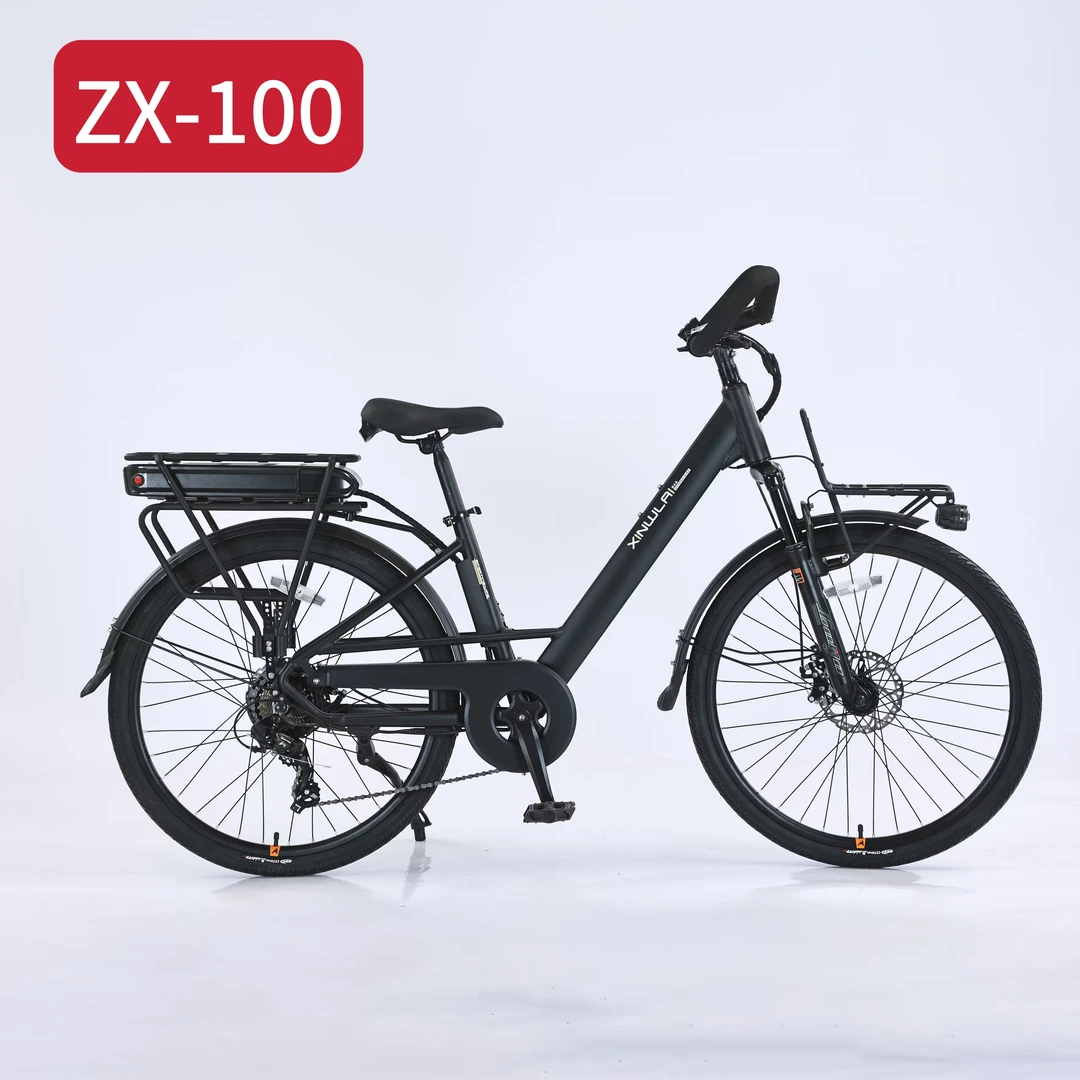 ZX100代步锻炼多用途旅行车助力铝合金变速蝴蝶车把碟刹液晶仪表