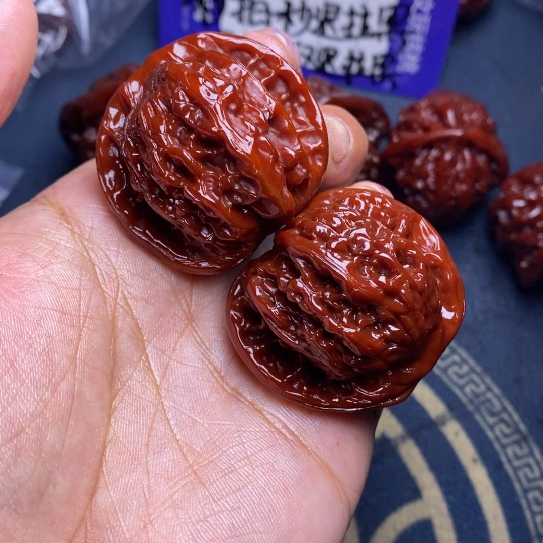 文玩核桃吊坠平顶 40
