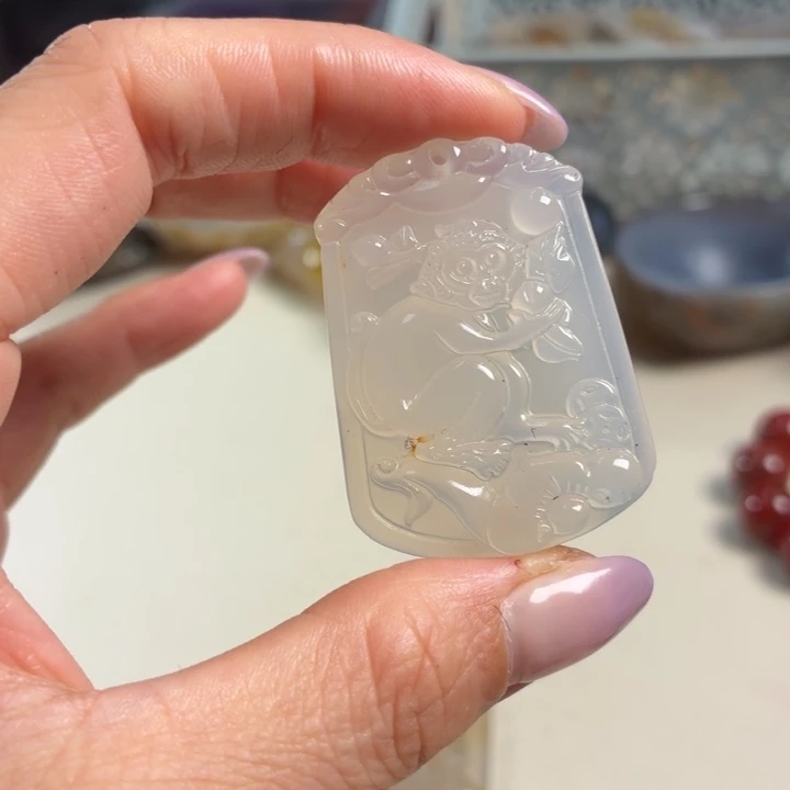 玛瑙/玉髓未镶嵌吊坠(不含链)