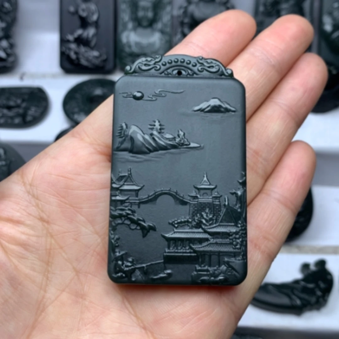 【闪购商品】和田玉颈饰未镶嵌双面雕刻