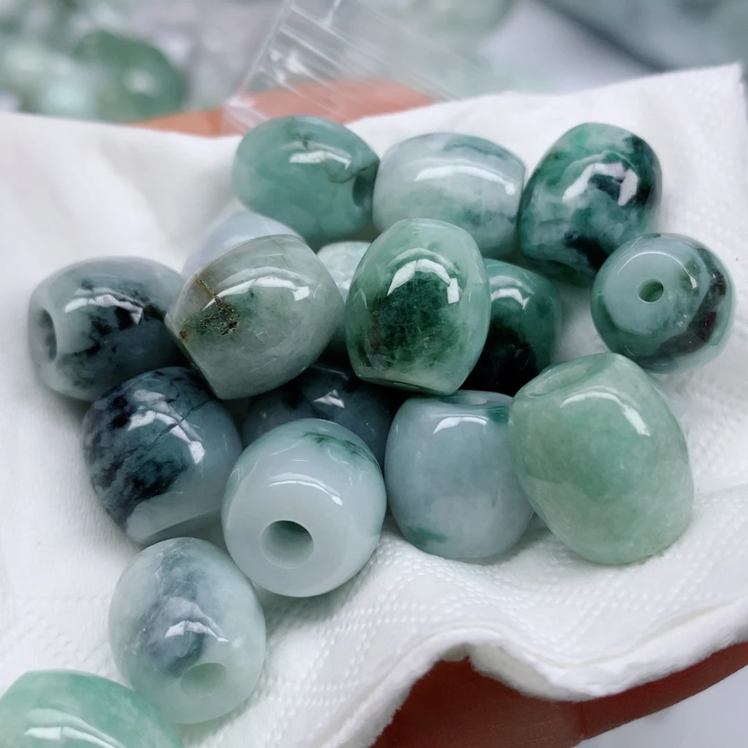 翡翠未镶嵌项链翡翠珠子批发