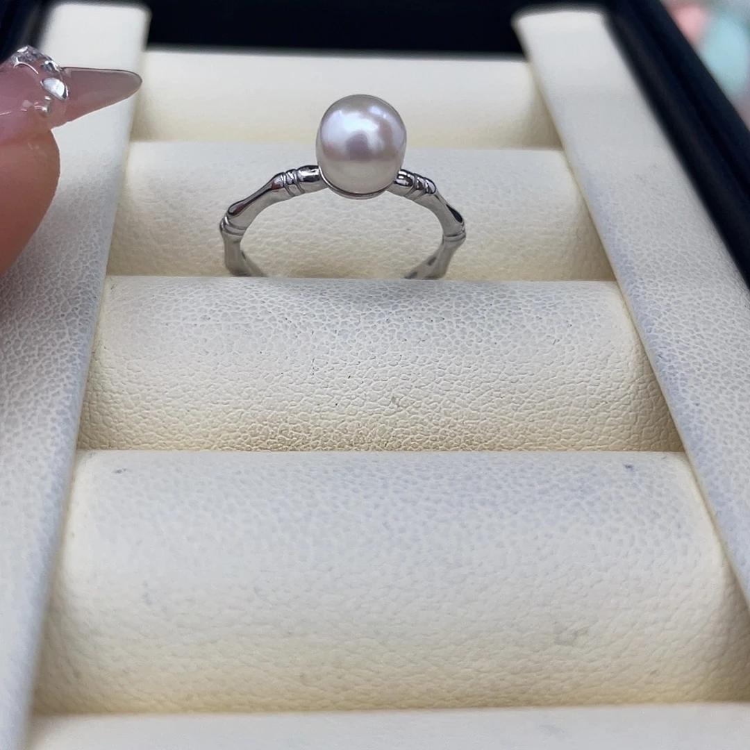 耳饰银S925镶嵌海水珍珠