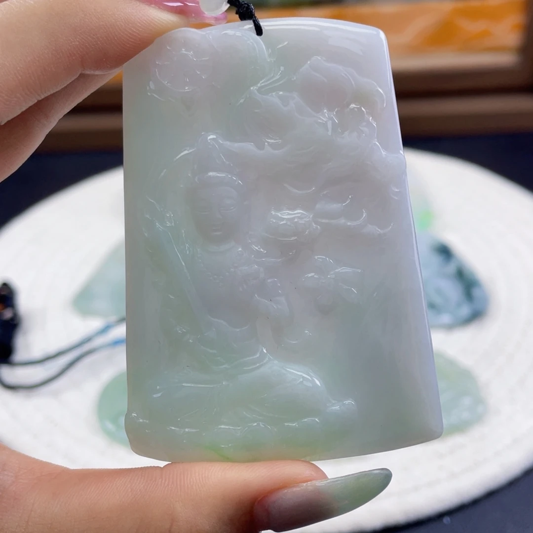 翡翠裸石天然翡翠虚空藏