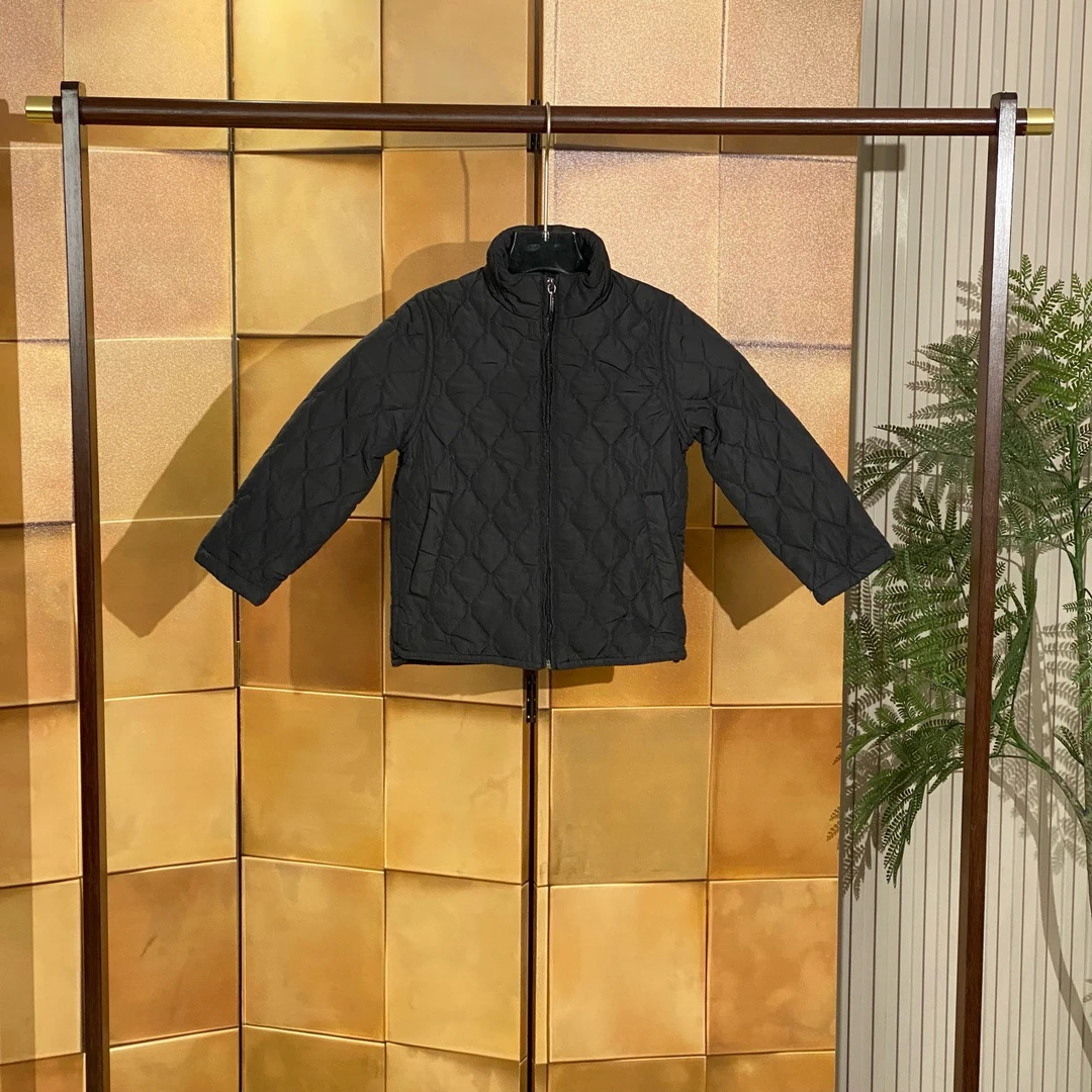99新 BURBERRY/博柏利 菱形格内里格纹满印棉服/4Y码41686/不过