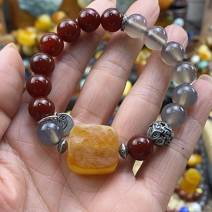 蜜蜡未镶嵌手链手链