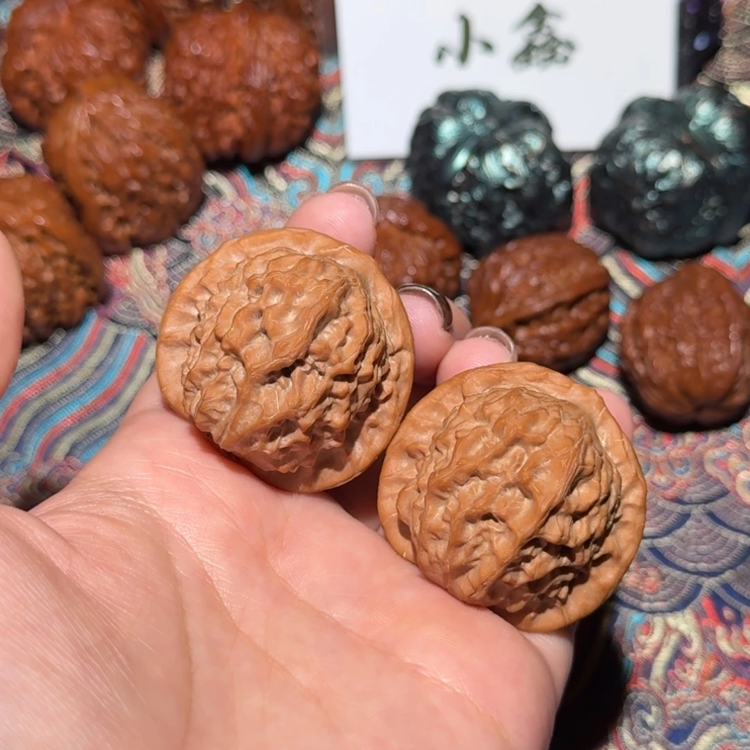 核桃把件325号39瓷娃娃文玩核桃