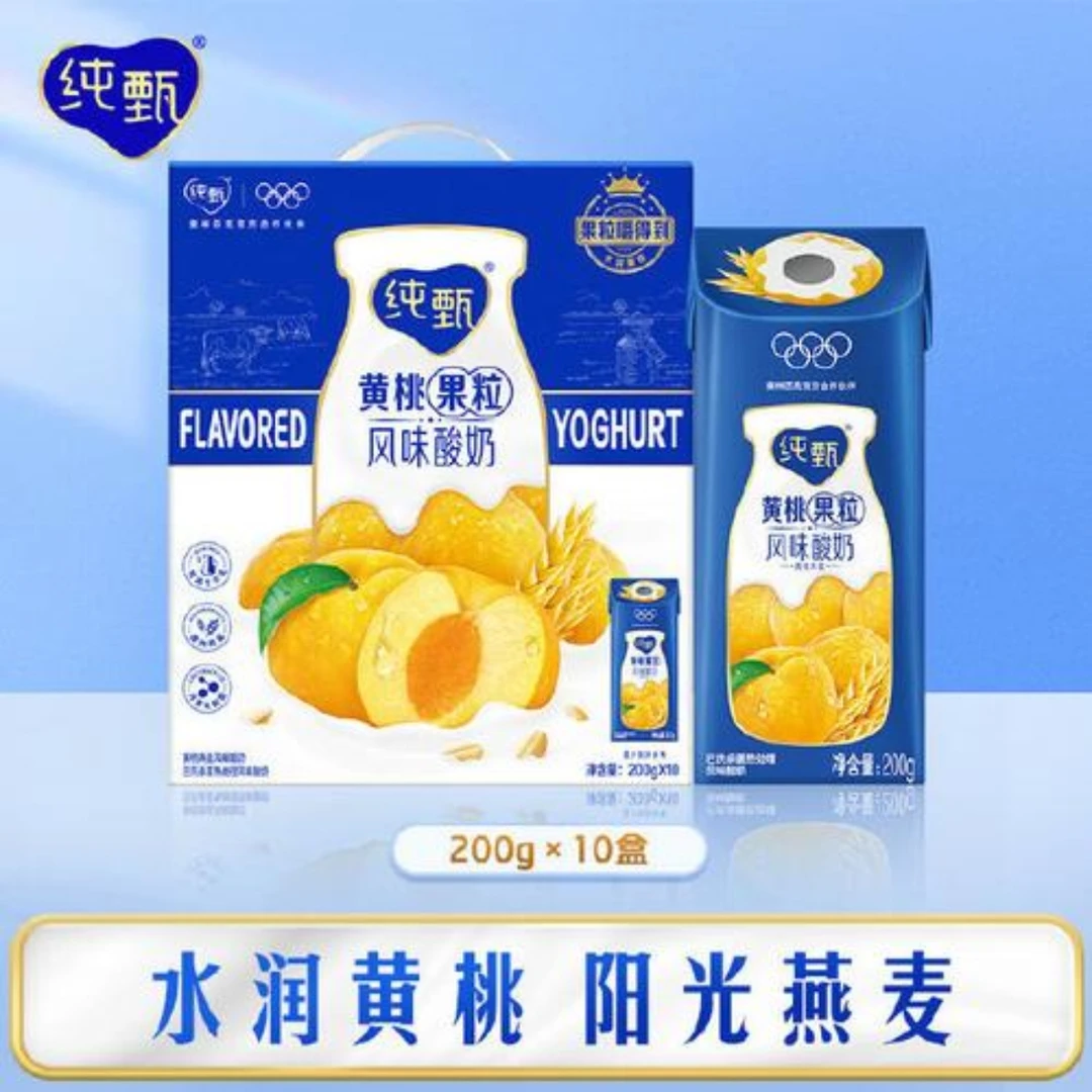 纯真黄桃燕麦酸奶
