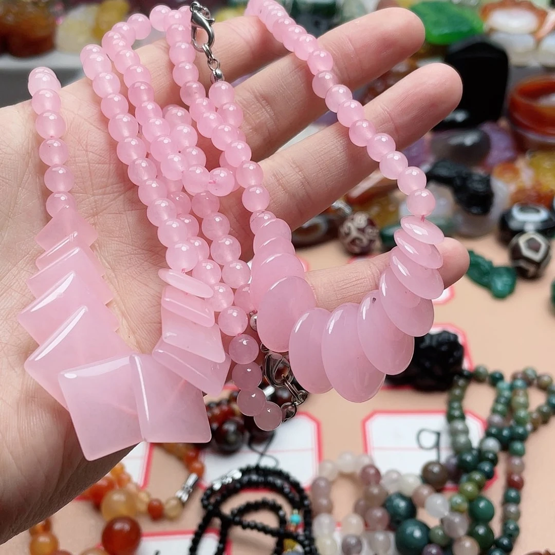 玛瑙/玉髓颈饰合金?****