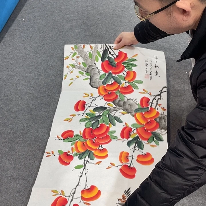 国画今天早上国画作品展示