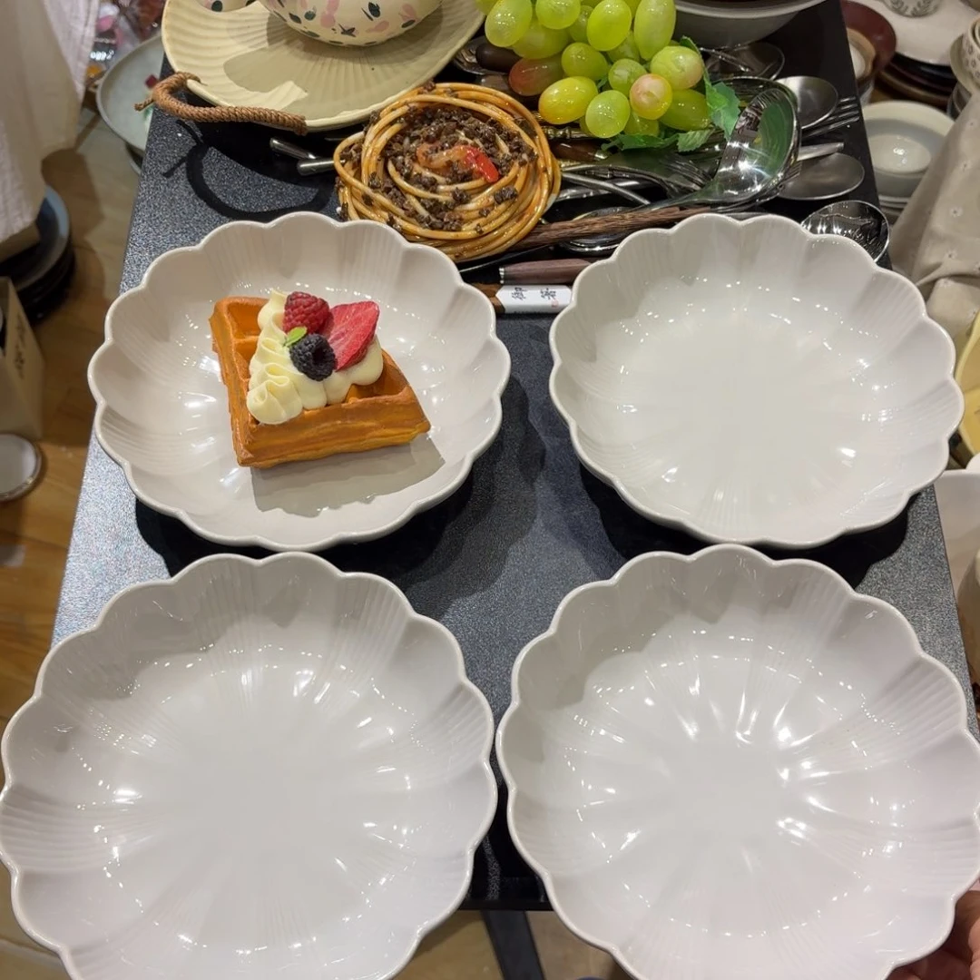 瓷四个7寸深盘四个