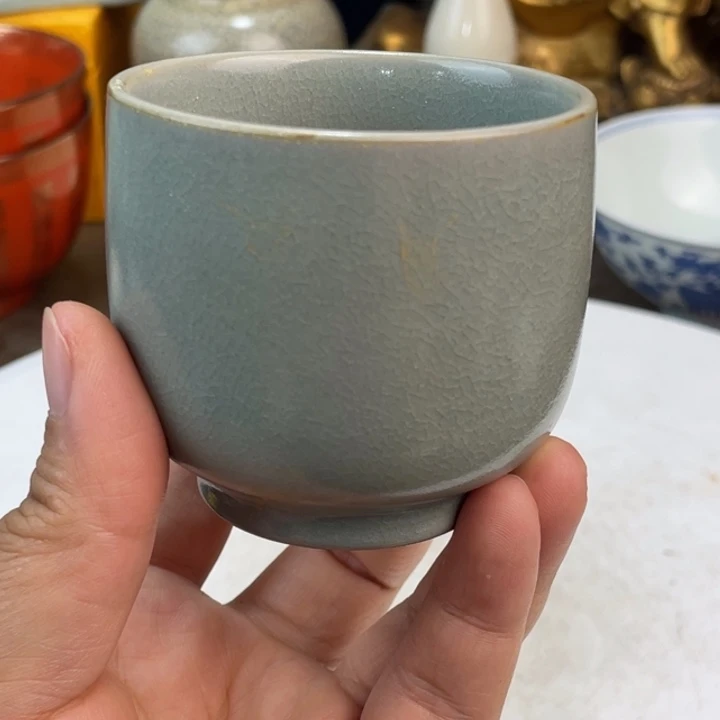 陶土汝窑杯子一个