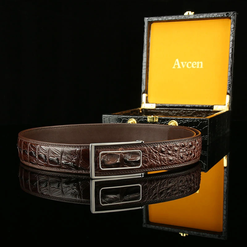【真鳄鱼皮皮带】男士皮带真皮腰带商务百搭时尚潮流鳄鱼皮裤腰带男