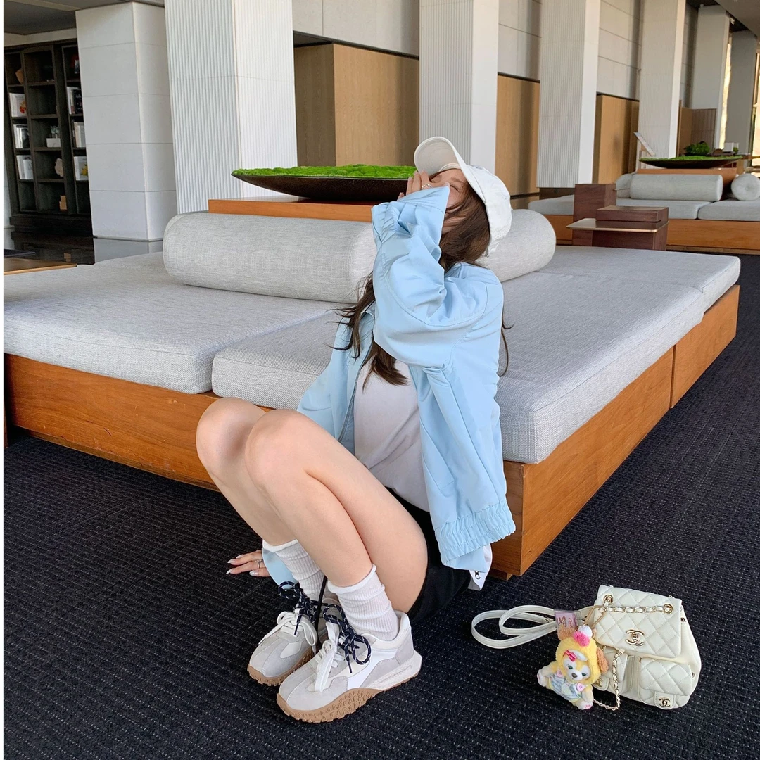 【苏茵茵/Sheii】爆米花鸳鸯带~6CM厚底增高休闲鞋女德训鞋E5109042