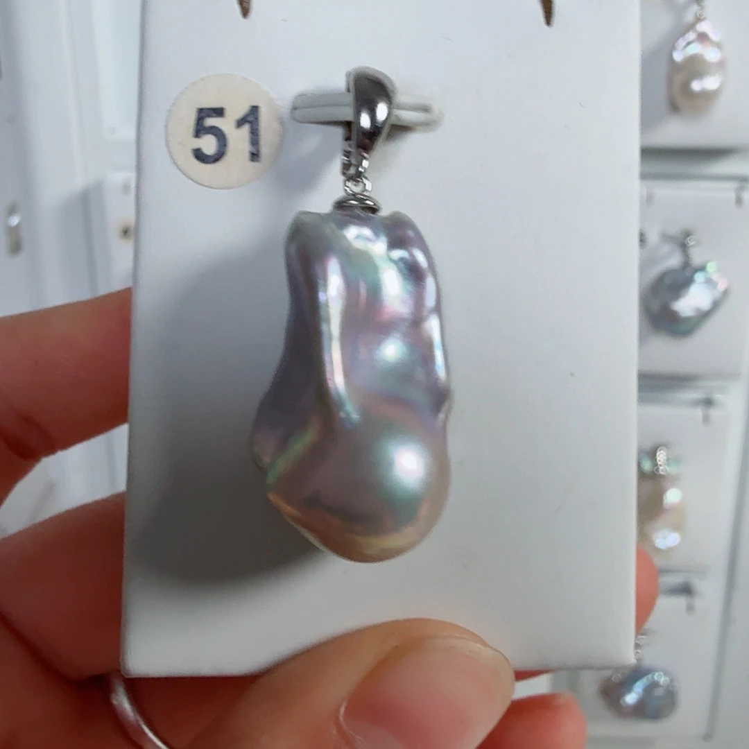 二***横颈饰淡水珍珠银S925镶嵌