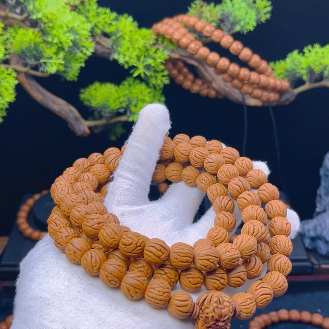 古***长桃核吊坠野生桃核